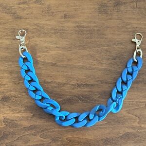 Unbranded Blue Chain Link Bag Strap